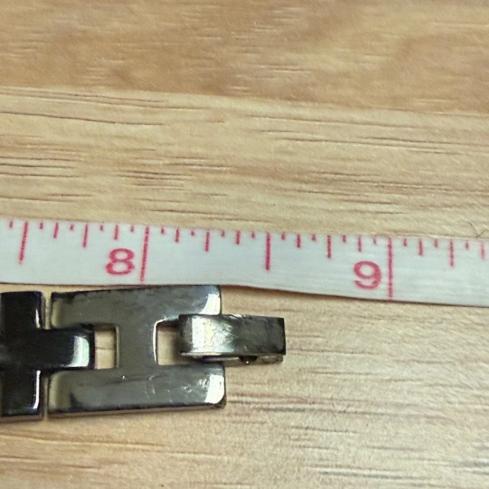 Mens Stainless Steel Interlocking Cross Link Bracelet Silver Black 8.5 Inch‎